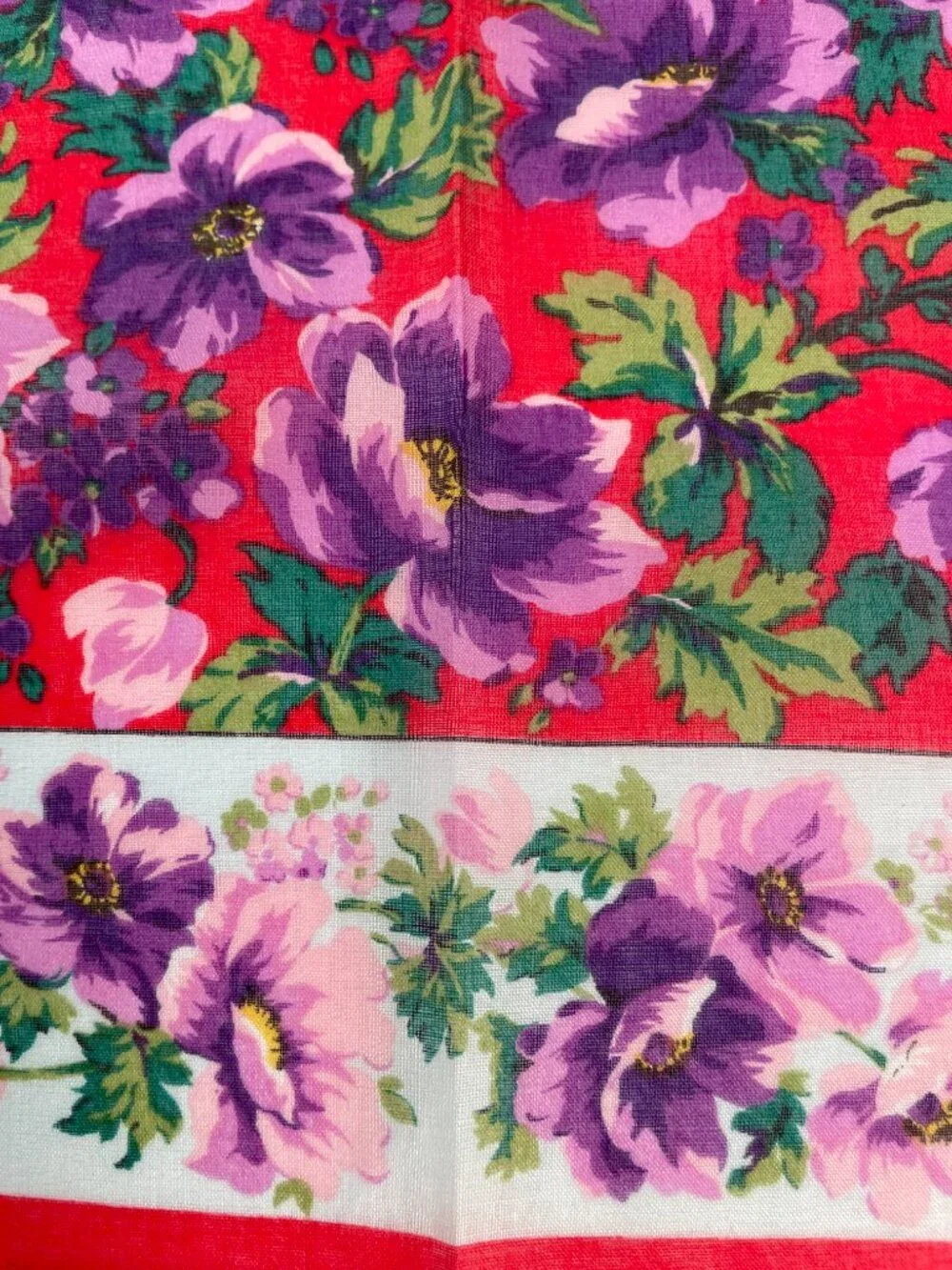 Kenzo Paris NWT Floral Cotton Handkerchief Scarf